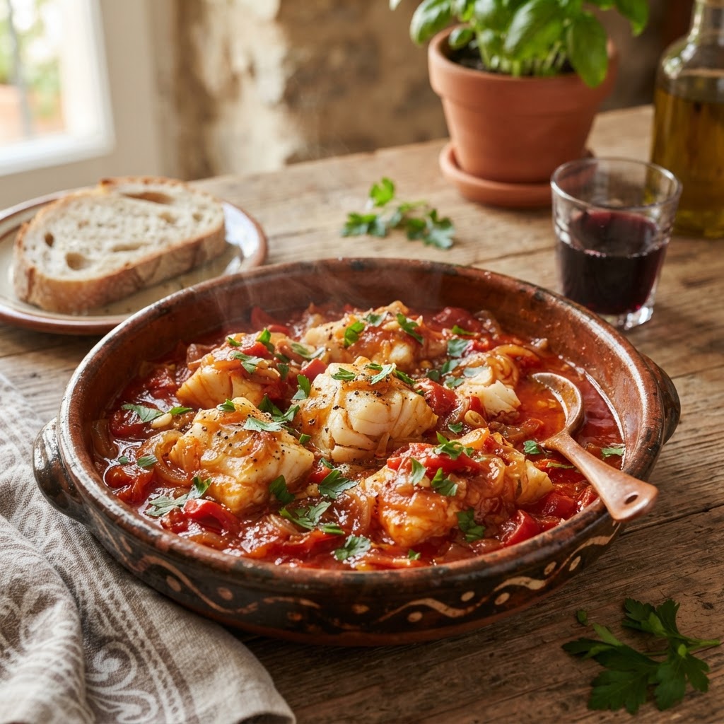 Bacalao con Tomate
