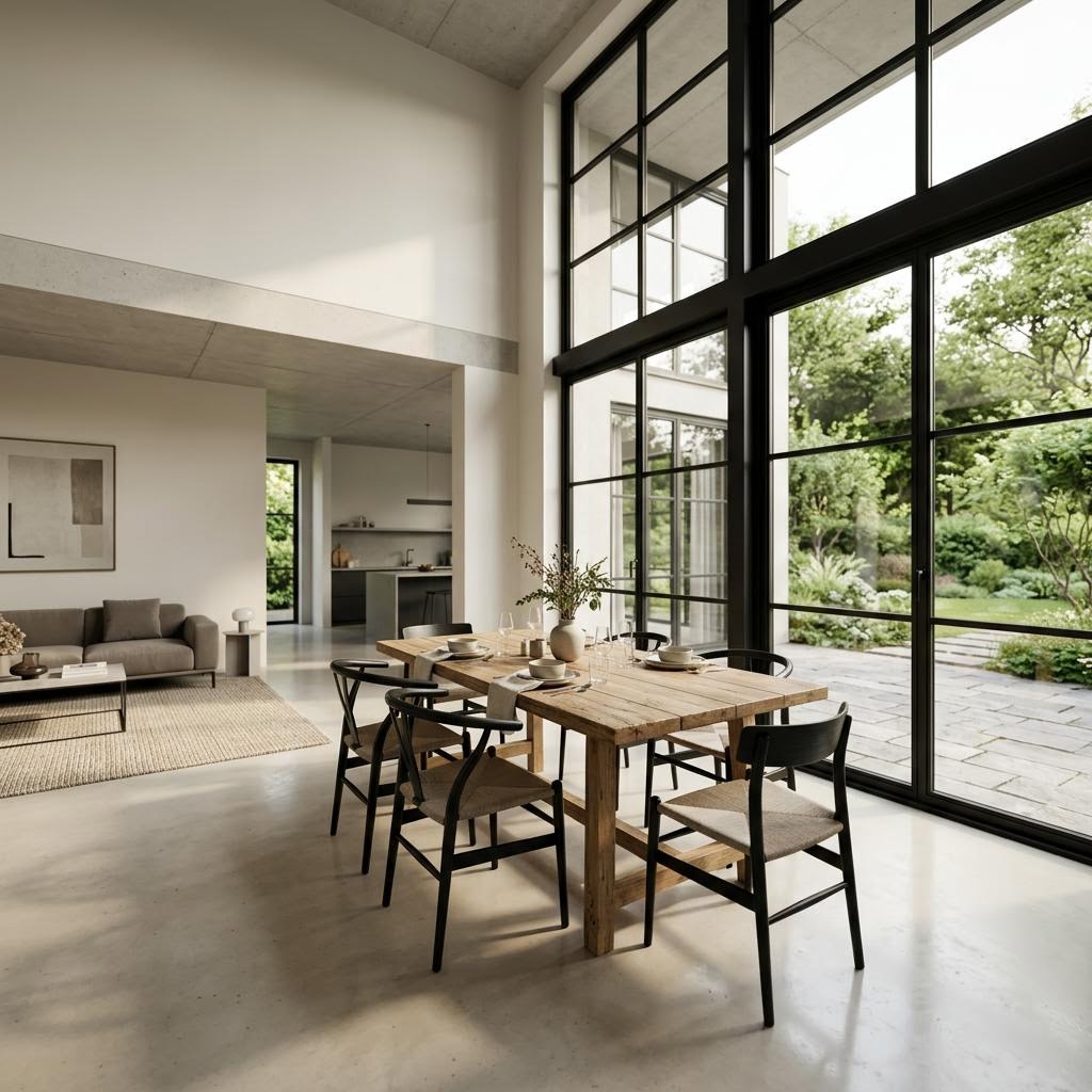 Custom vinyl windows in a modern home — WD Wholesale project 2