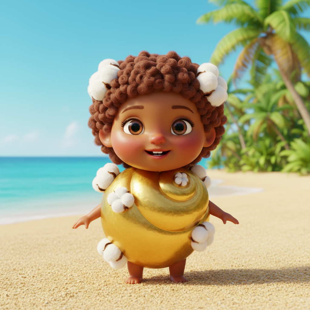 Cora the Cowry - Game Mascot