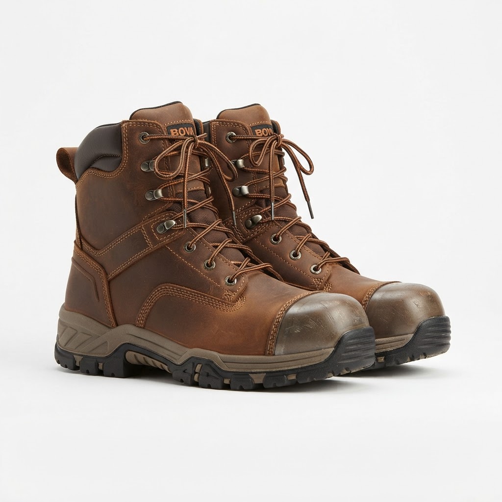 Steel Toe Safety Boots (Size 9)