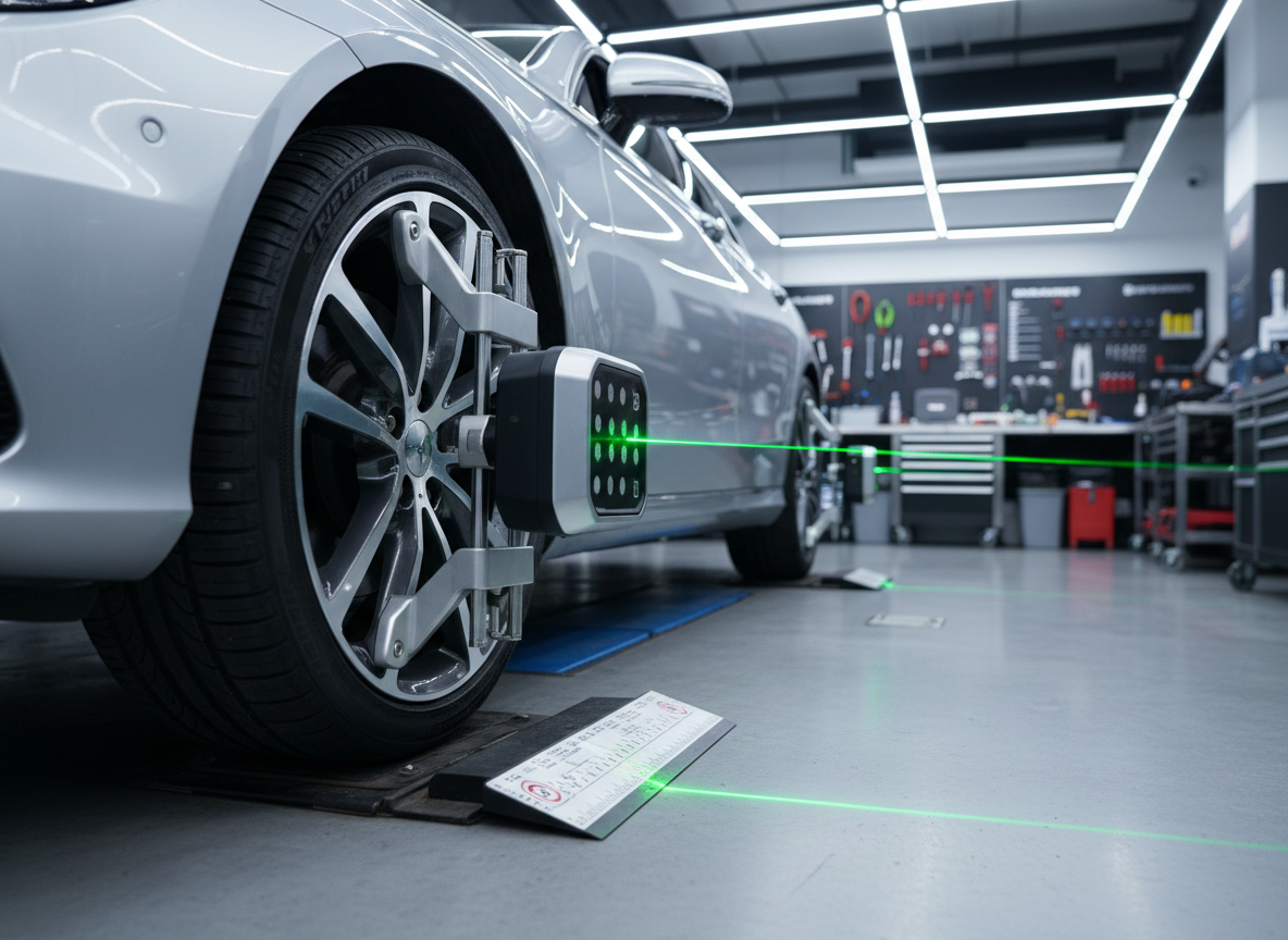 Precision wheel alignment rack