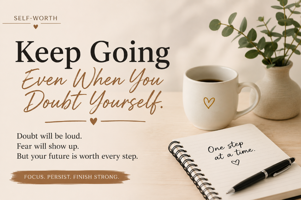 Keep Going Even When You Doubt Yourself
