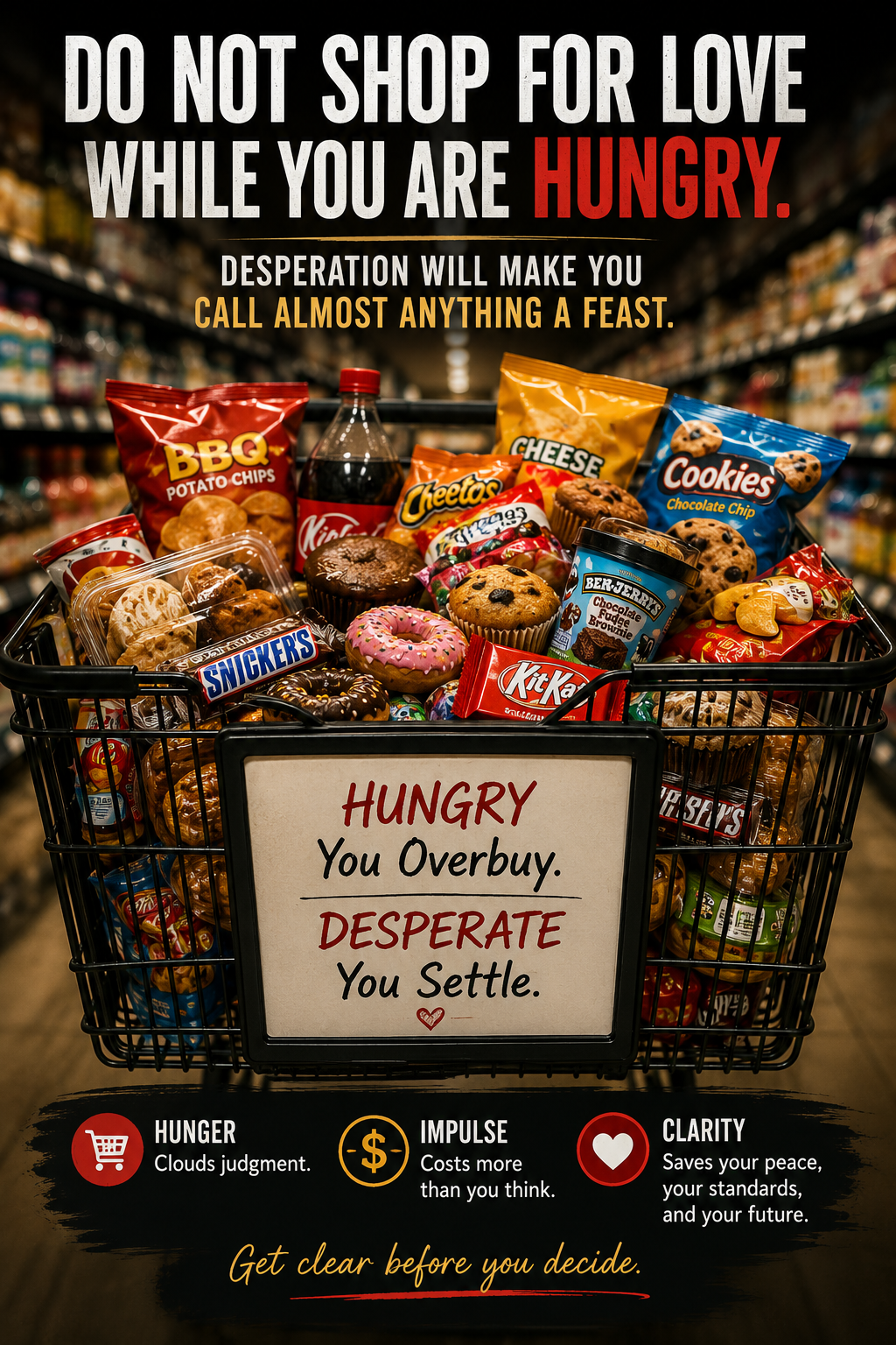Do Not Shop for Love While You Are Hungry