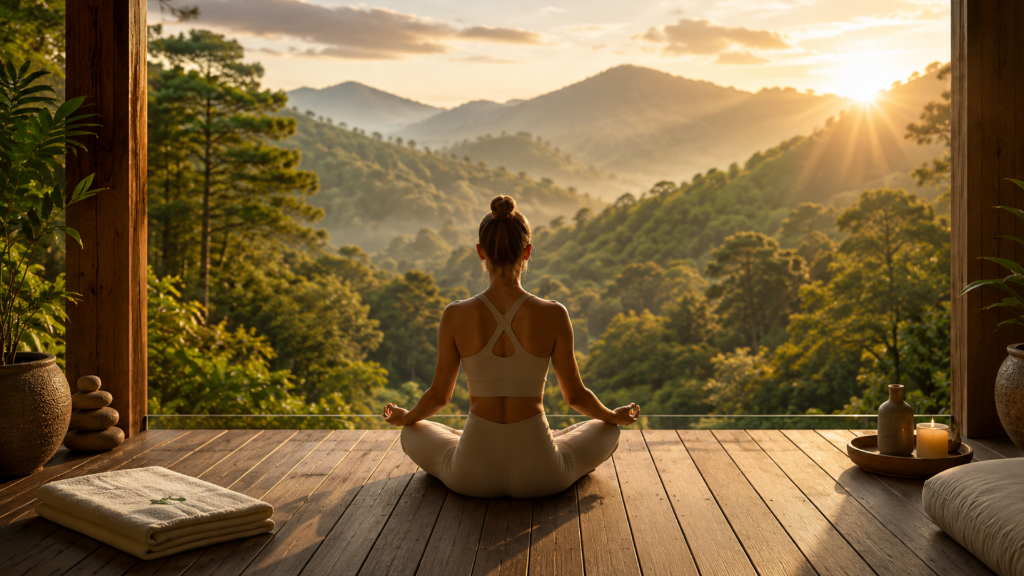 Yoga ao amanhecer