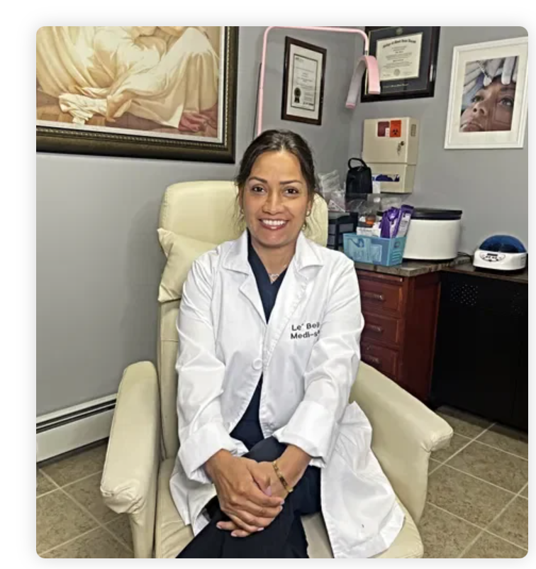 Ailin Rocco, MS, FNP, BC — board certified aesthetic specialist at Le' Belle Medi Spa in Morris Park, Bronx