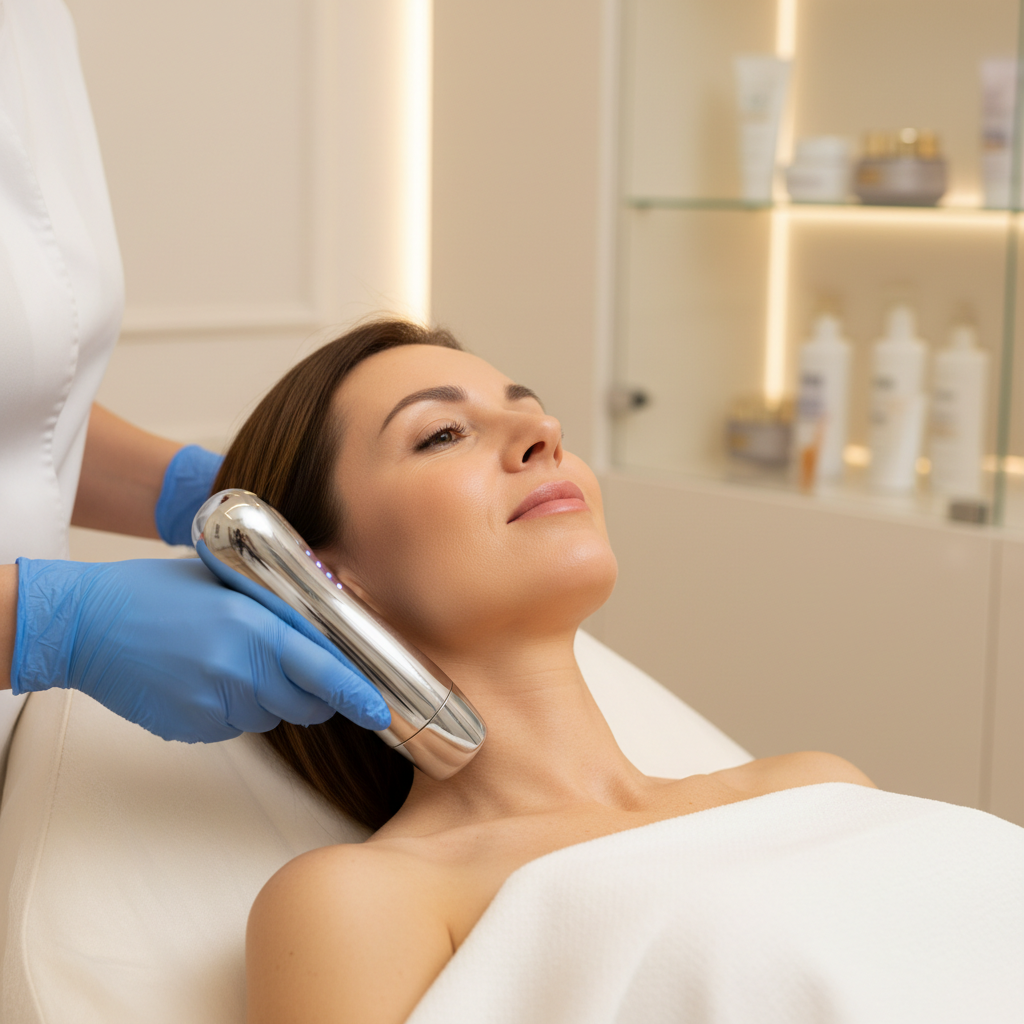 Neckline Tightening treatment at Le' Belle Medi Spa Bronx NY