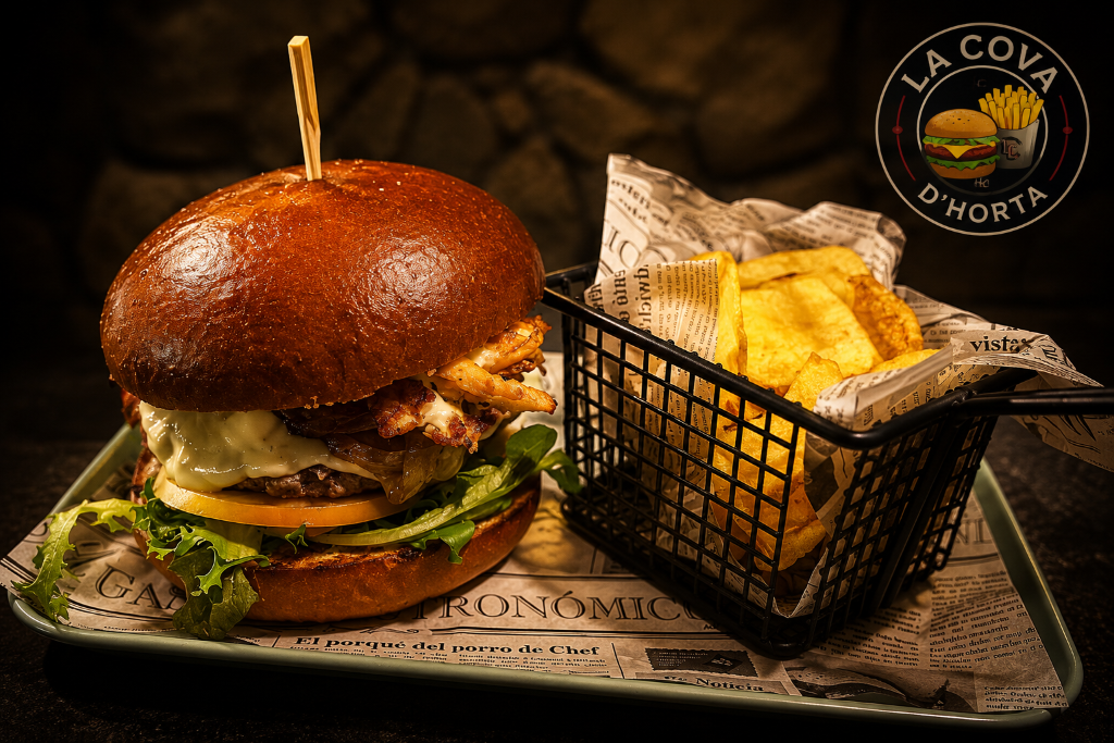 Hamburguesa con patatas