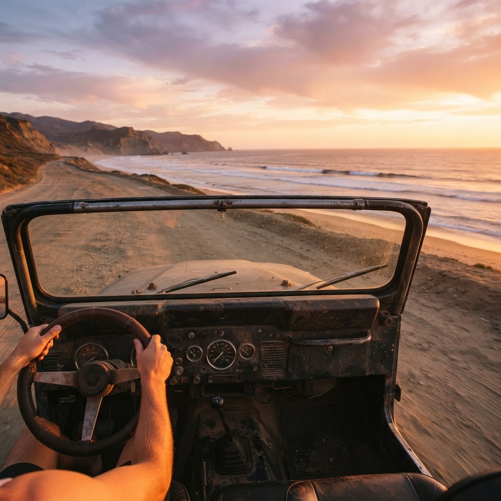 Cinematic Golden Hour Therapy: The Viral Sunset Drive Trend