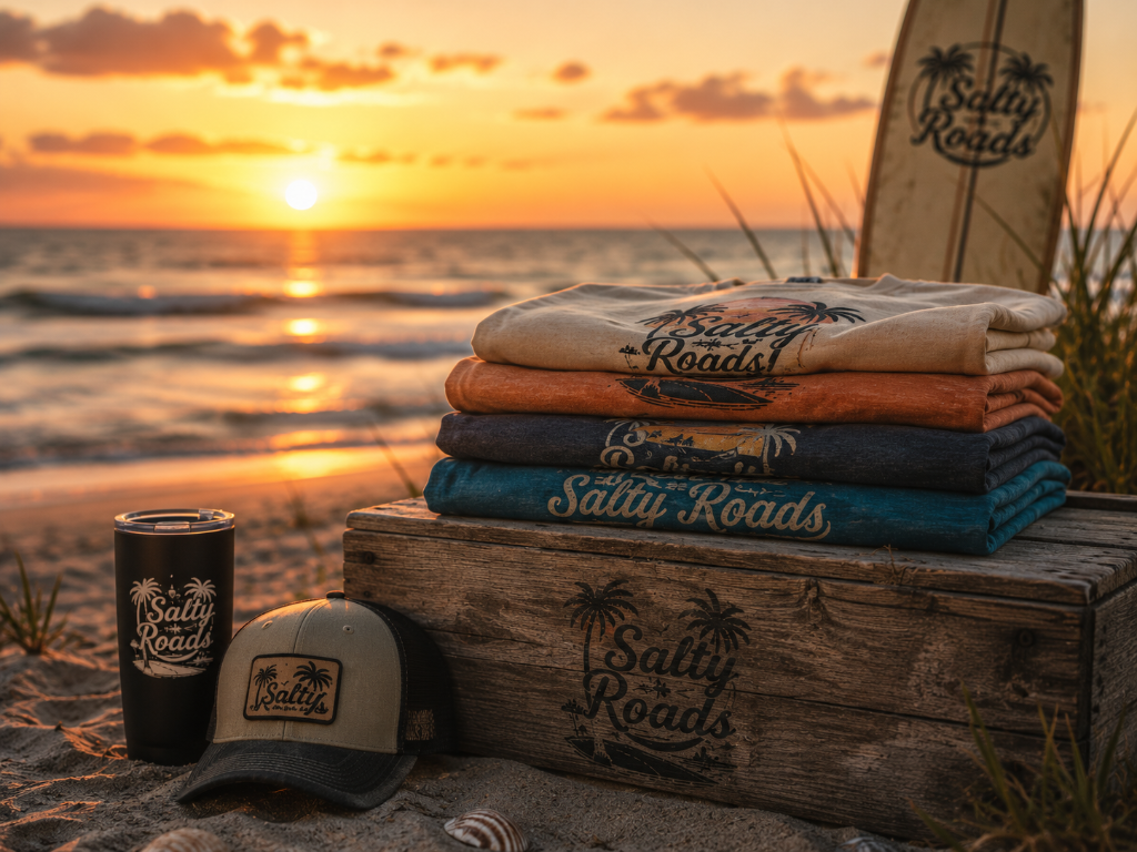 Salty Roads branded apparel