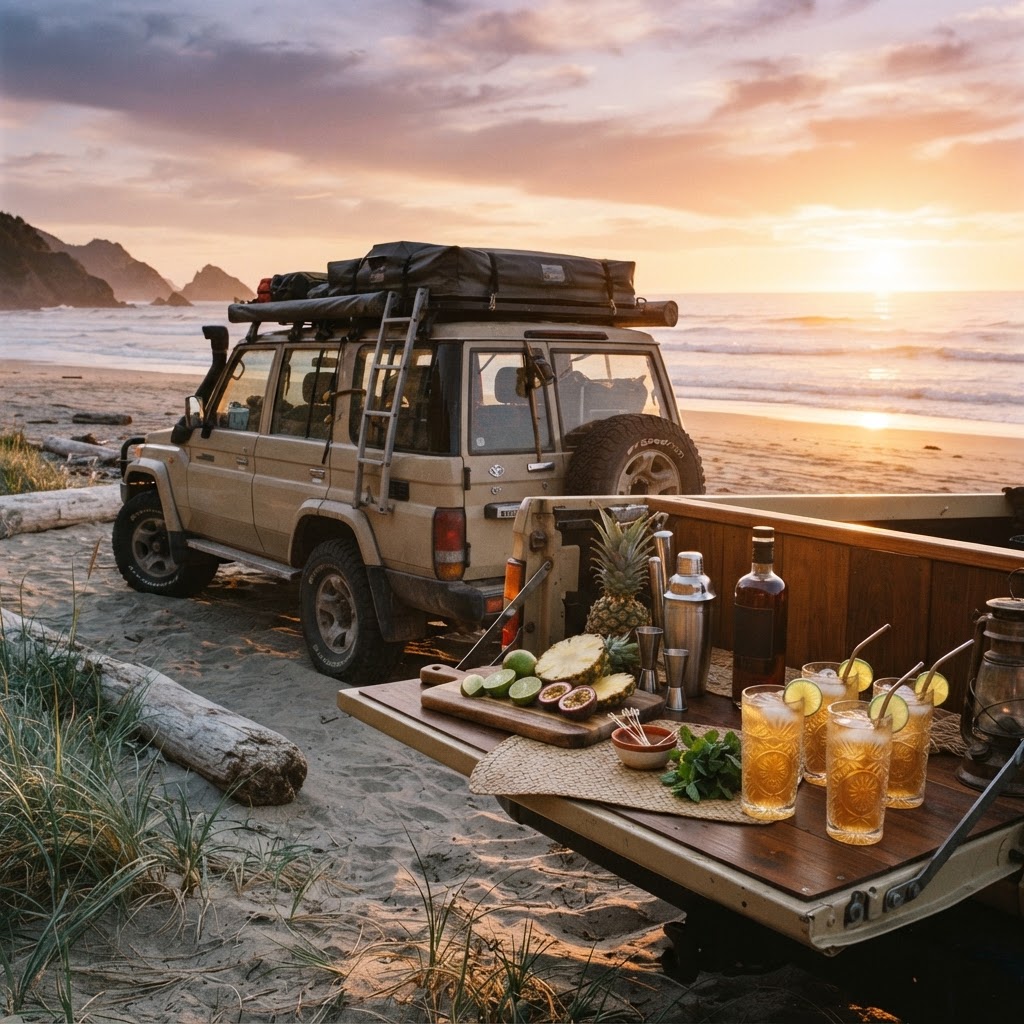 The Ultimate Portable Beach Bar: Mixing Tiki Cocktails on the Sand