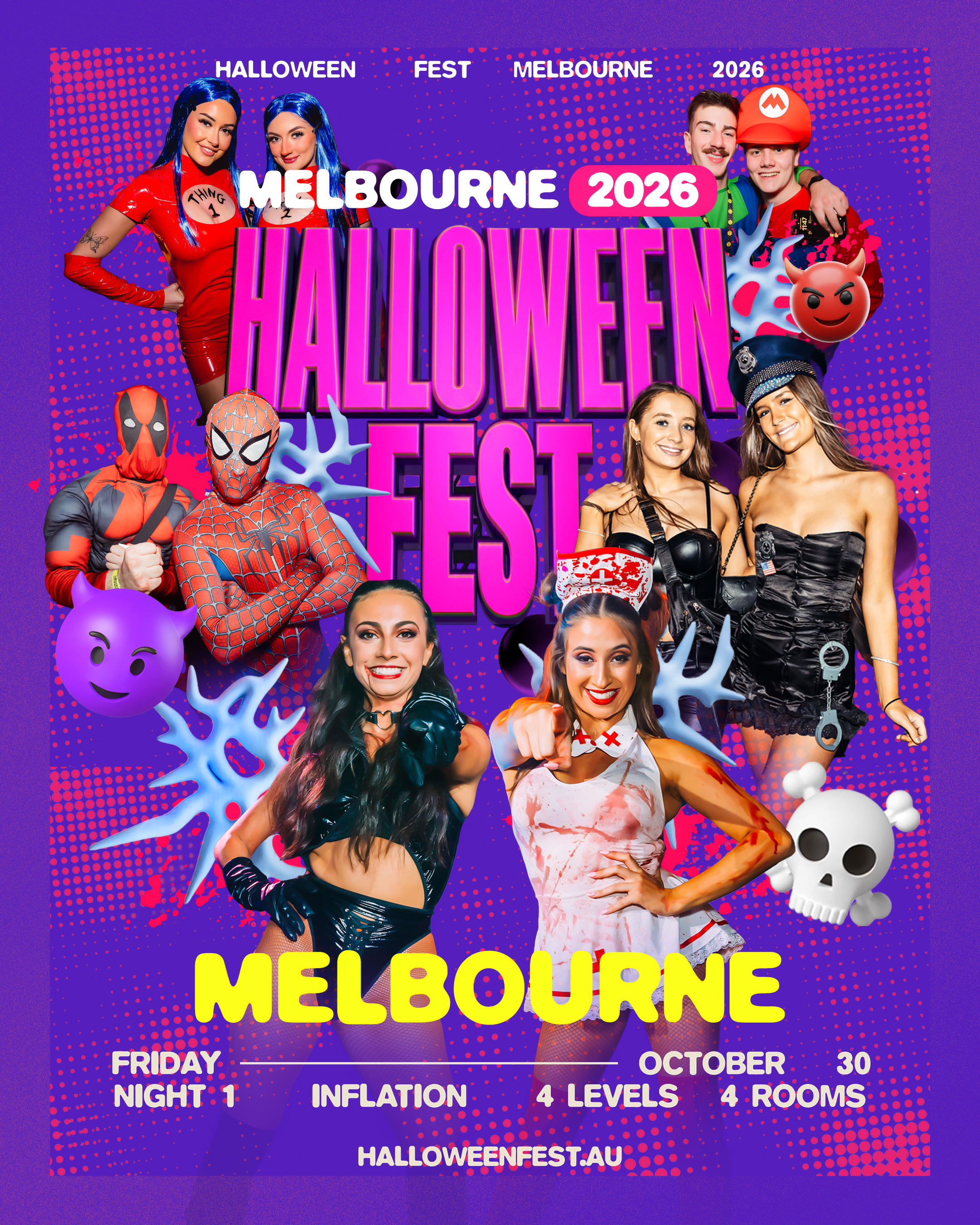 Halloweenfest Melbourne 2026 event flyer