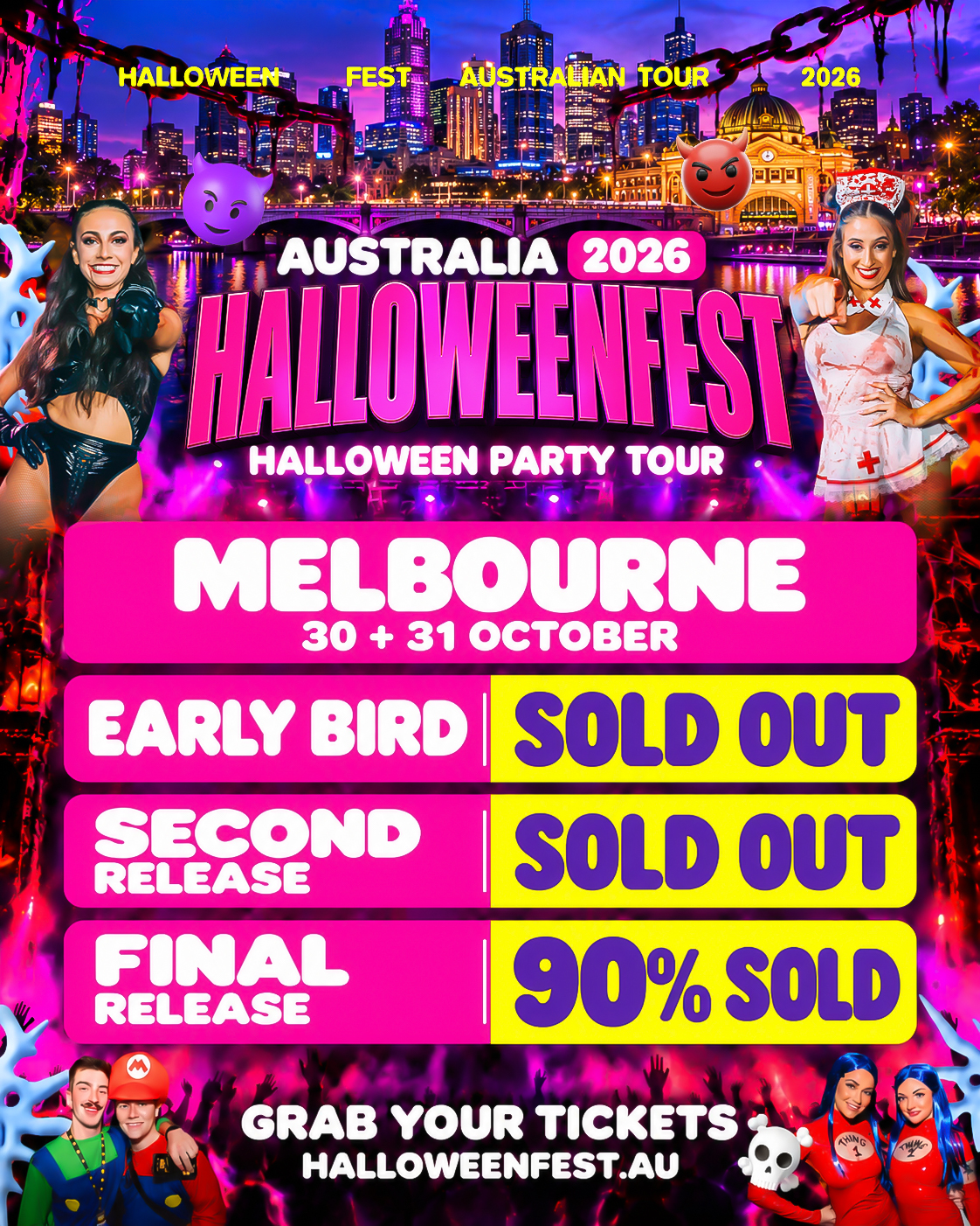 Halloweenfest Melbourne flyer