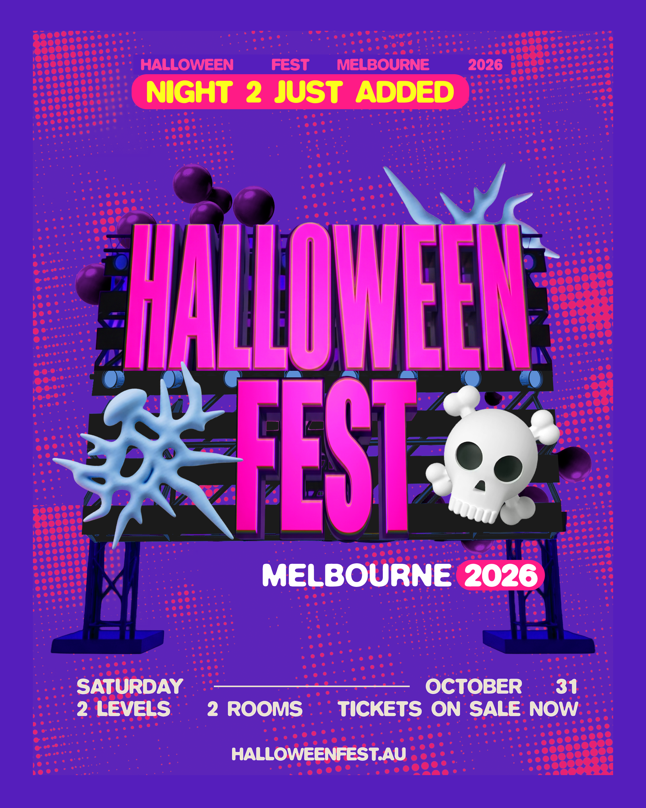 Halloweenfest Melbourne Night 2 — Saturday 31 October flyer