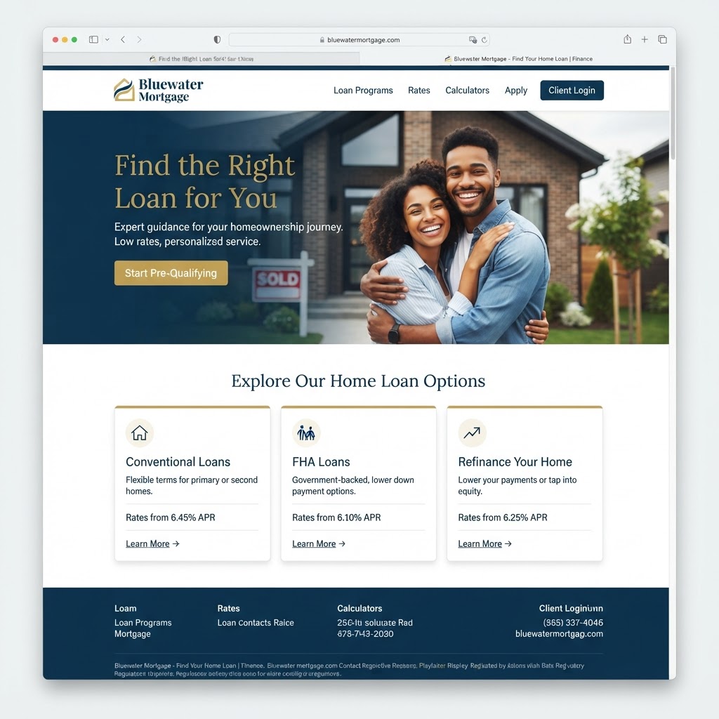Mortgage Brokers website example