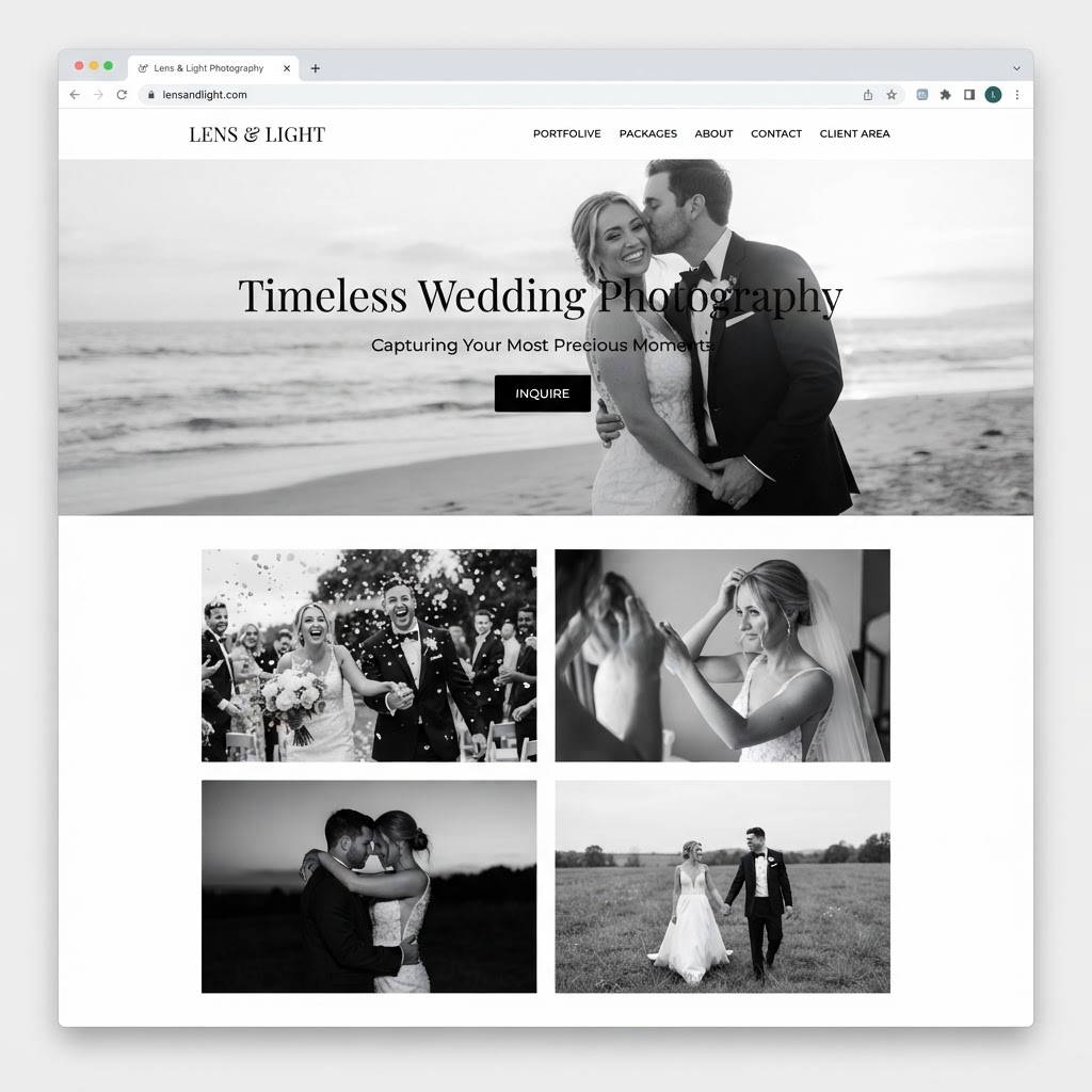 Photography Studios website example