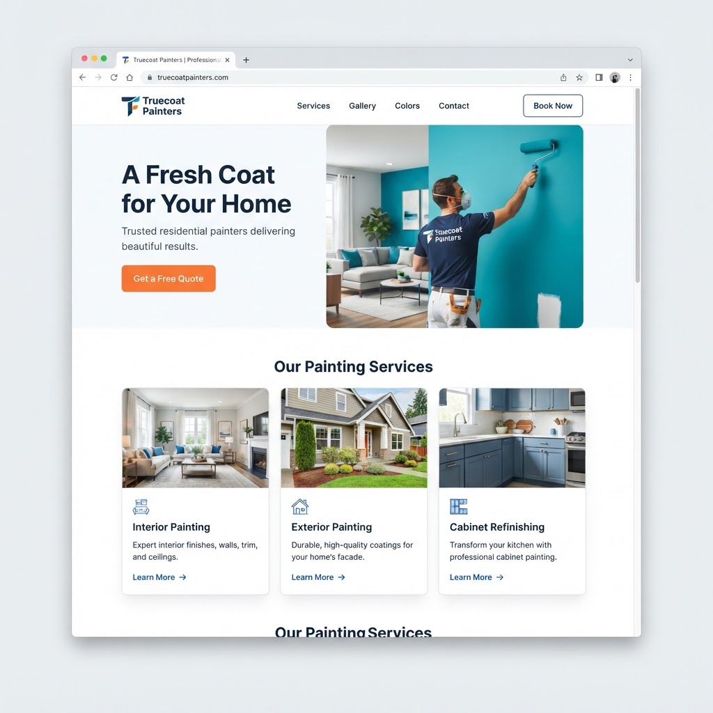 House Painters website example