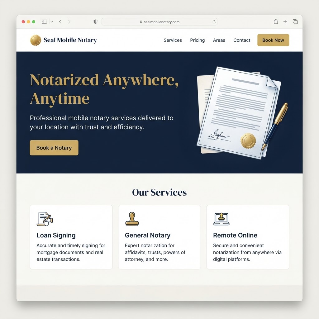 Notaries website example