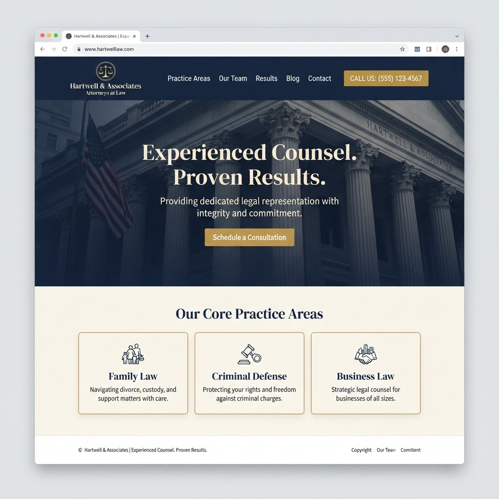 Law Firms website example