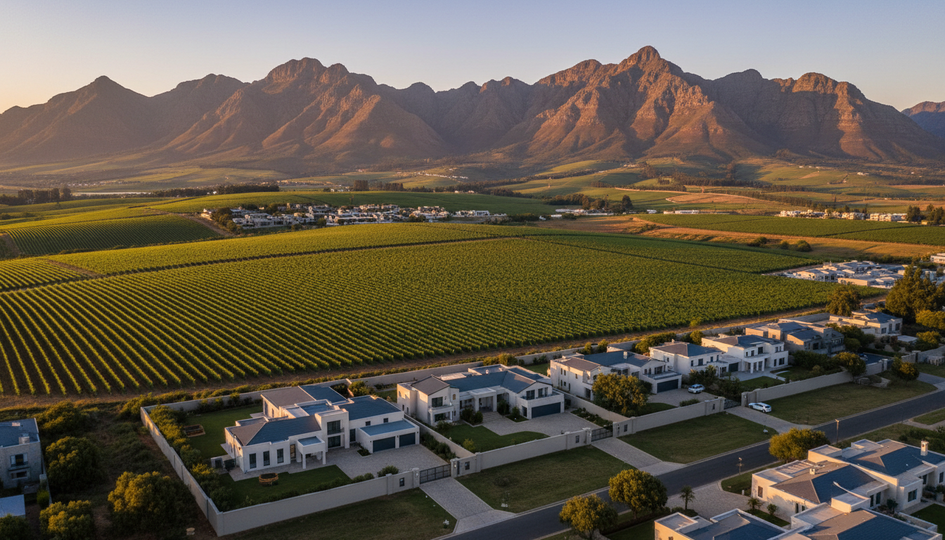 Wellington Cape Winelands landscape