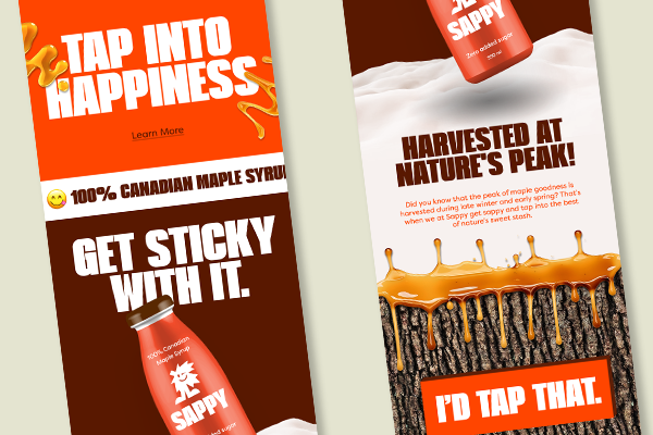 Sappy — Brand Identity, Logo Design, Web Design, Signage, Social Media Campaign, designed by Kingsley