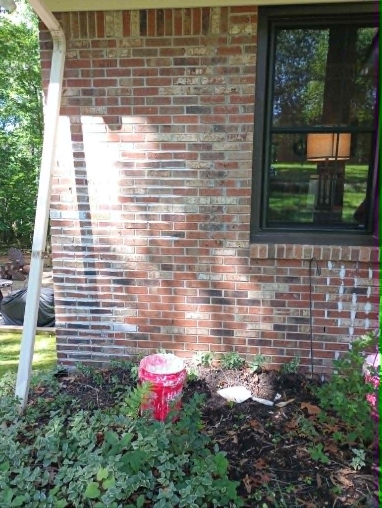 Double garage — before treatment