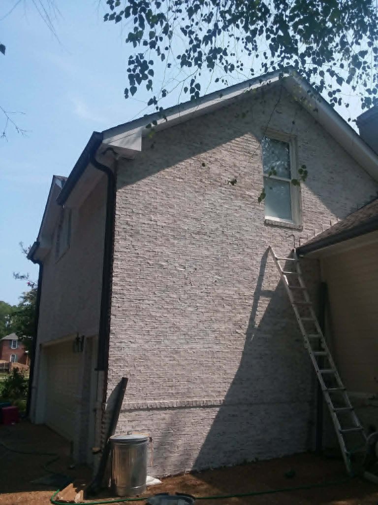 Ranch front — scaffolding setup