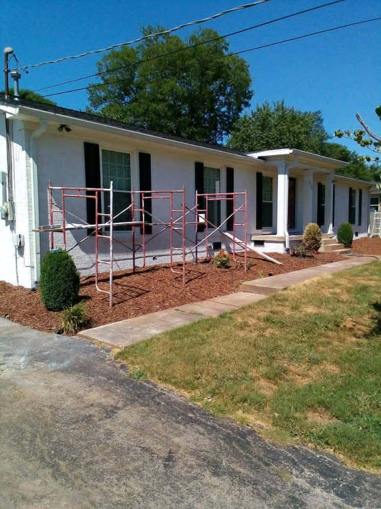 Ranch side wall — before