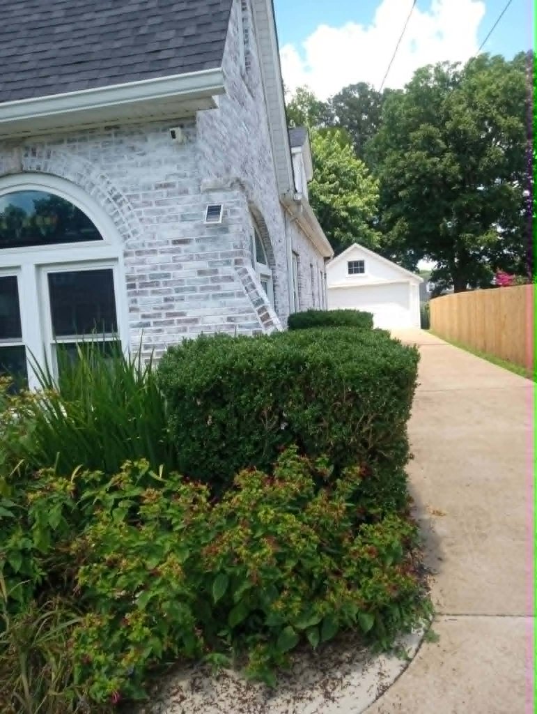 Corner elevation — after finish
