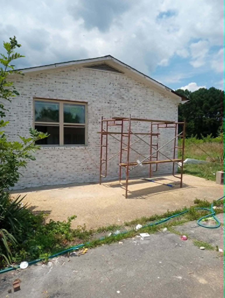 Colonial home — after German smear