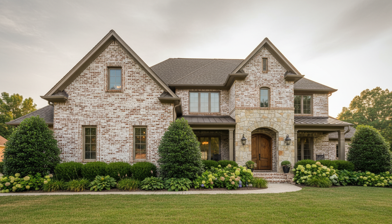 Luxury home with hand-applied German smear finish