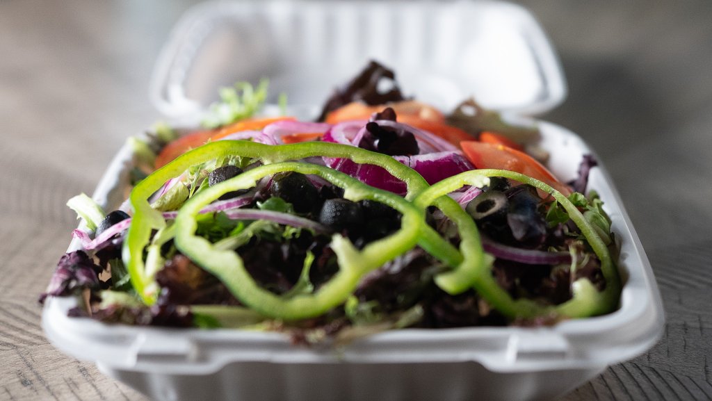 Garden salad close-up