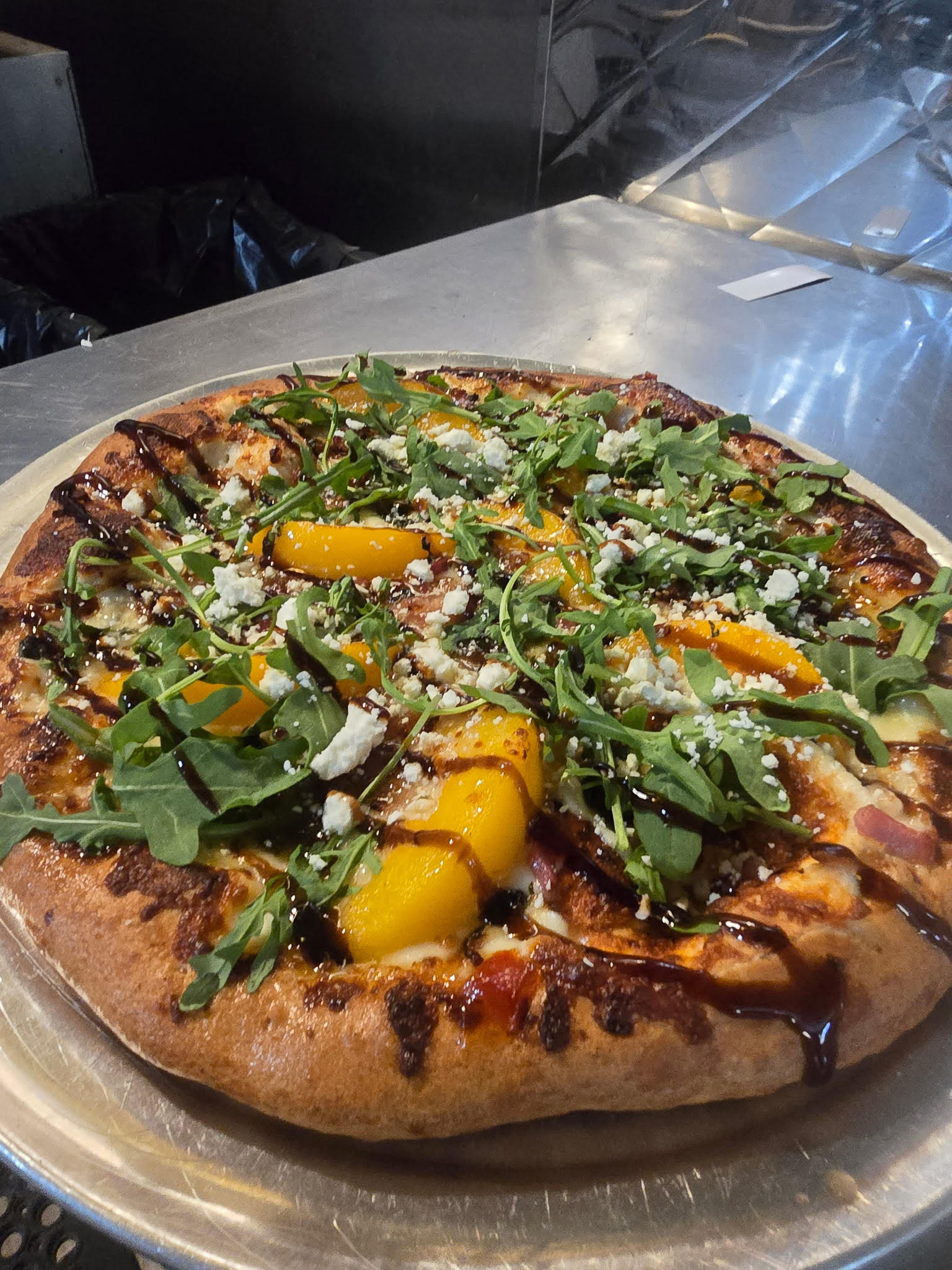 Crimson Peach pizza