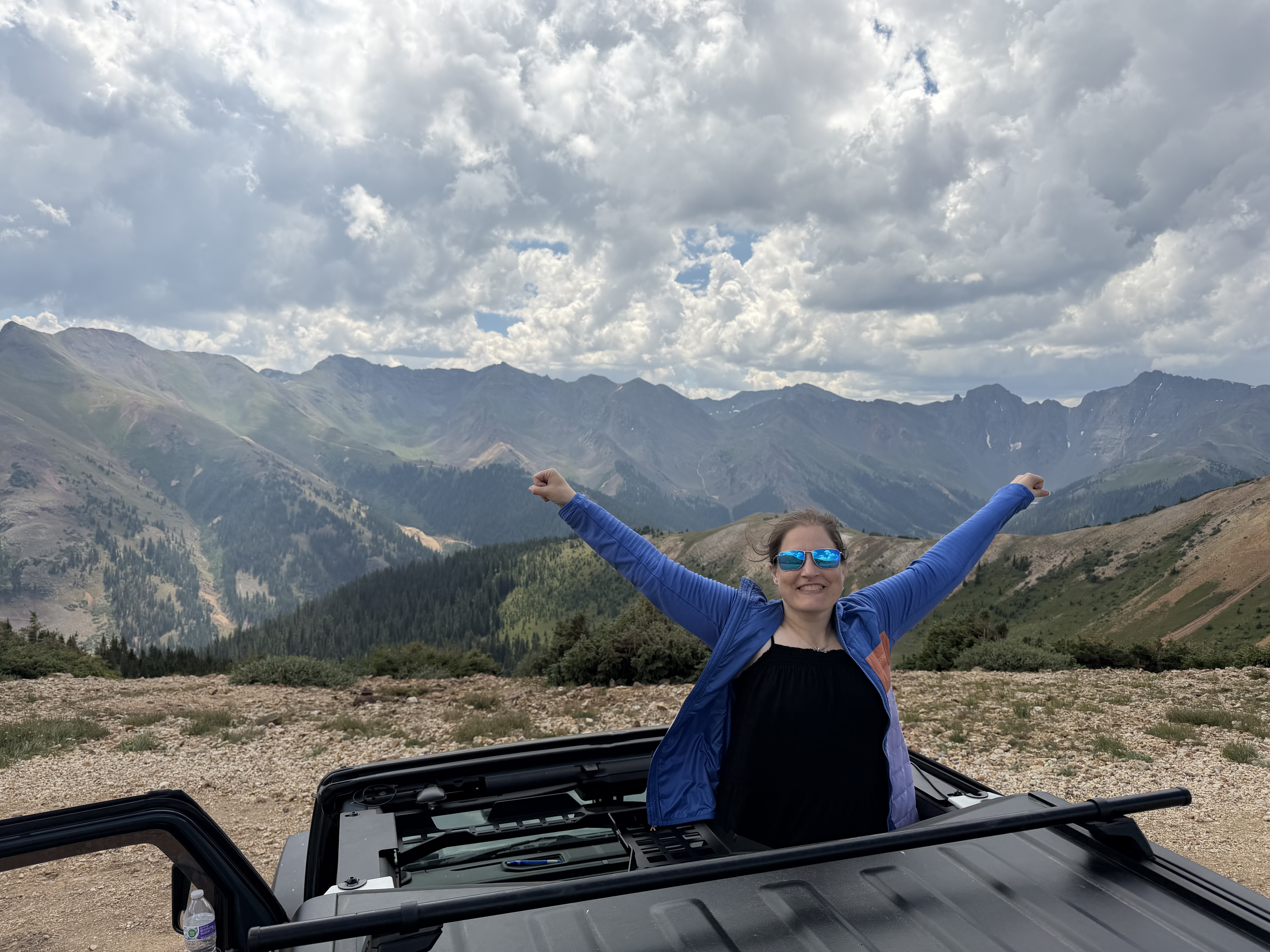 Dr. Recovery Mom celebrating in the mountains