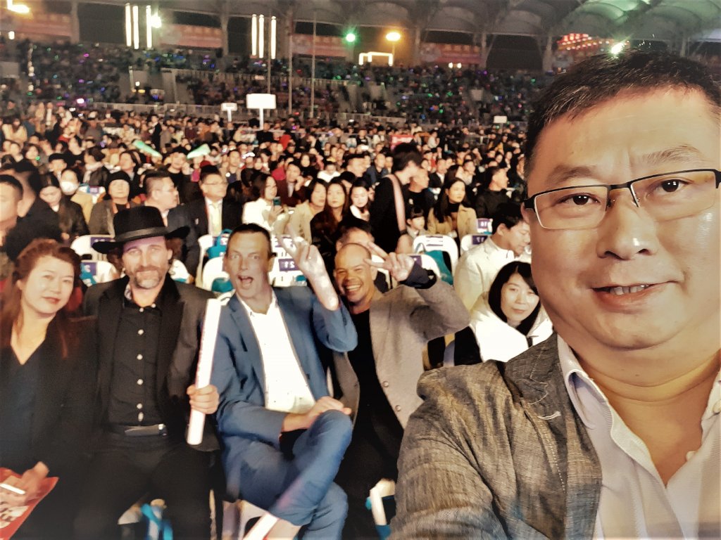 Selfie with Chinese friend at cultural exchange