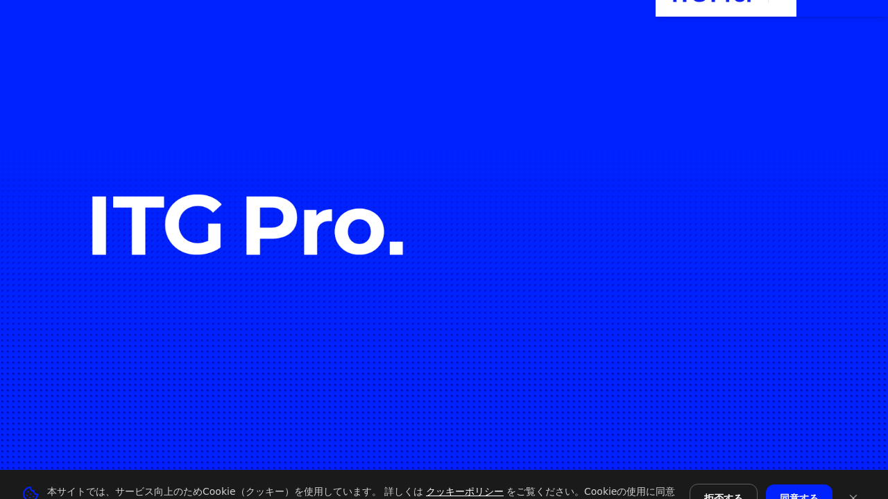 ITG Pro サービスサイト template preview