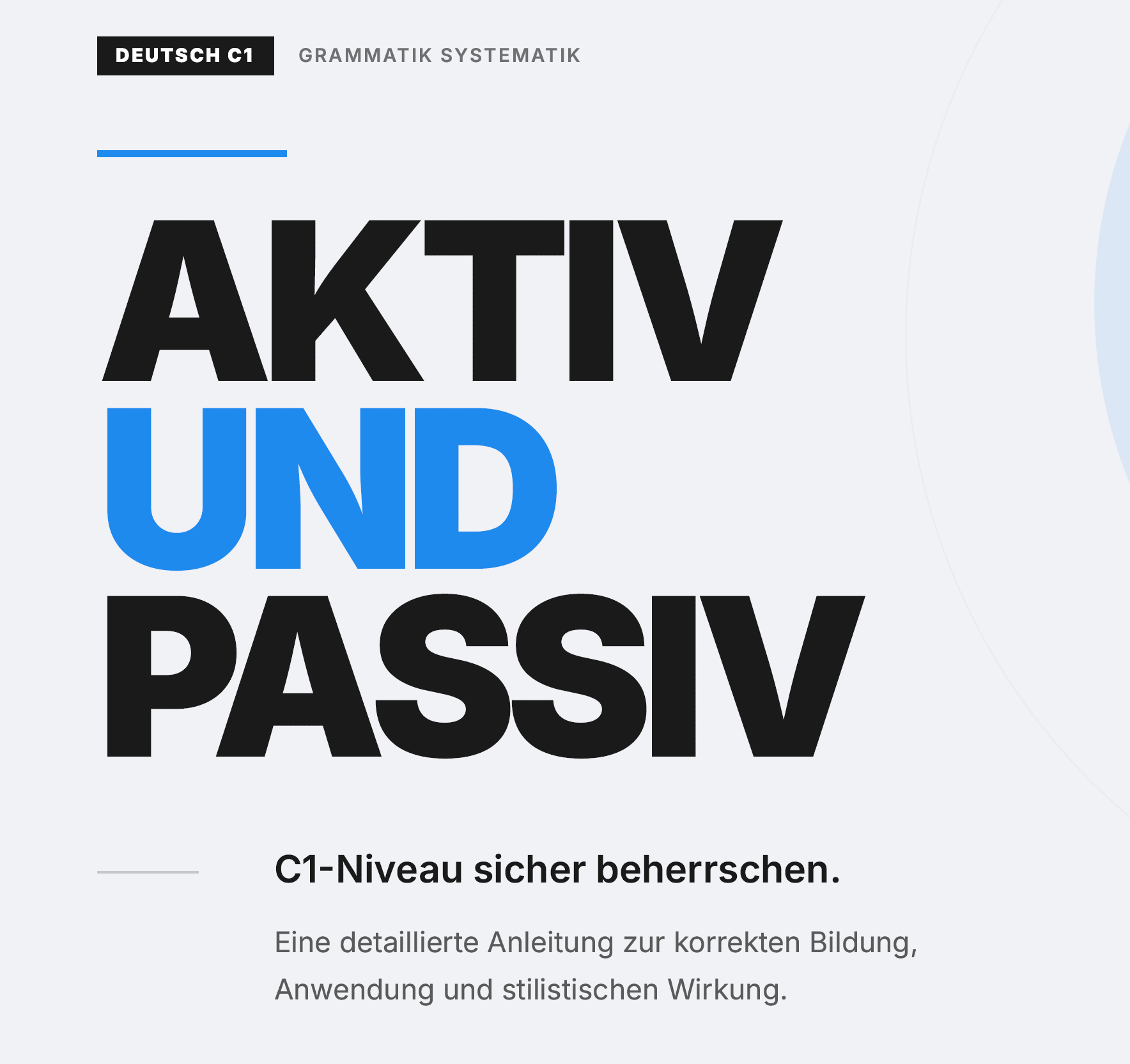 Passiv mit Übungen