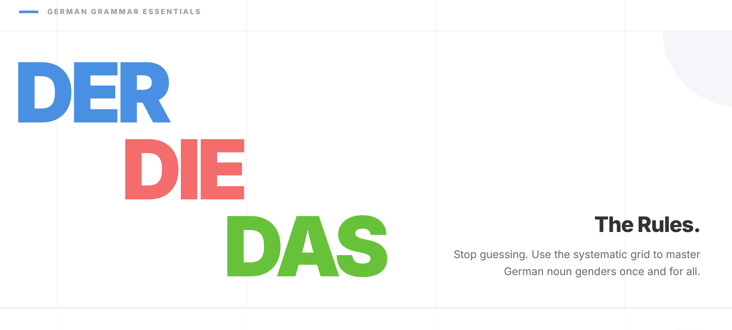 Der, Die, Das Rules