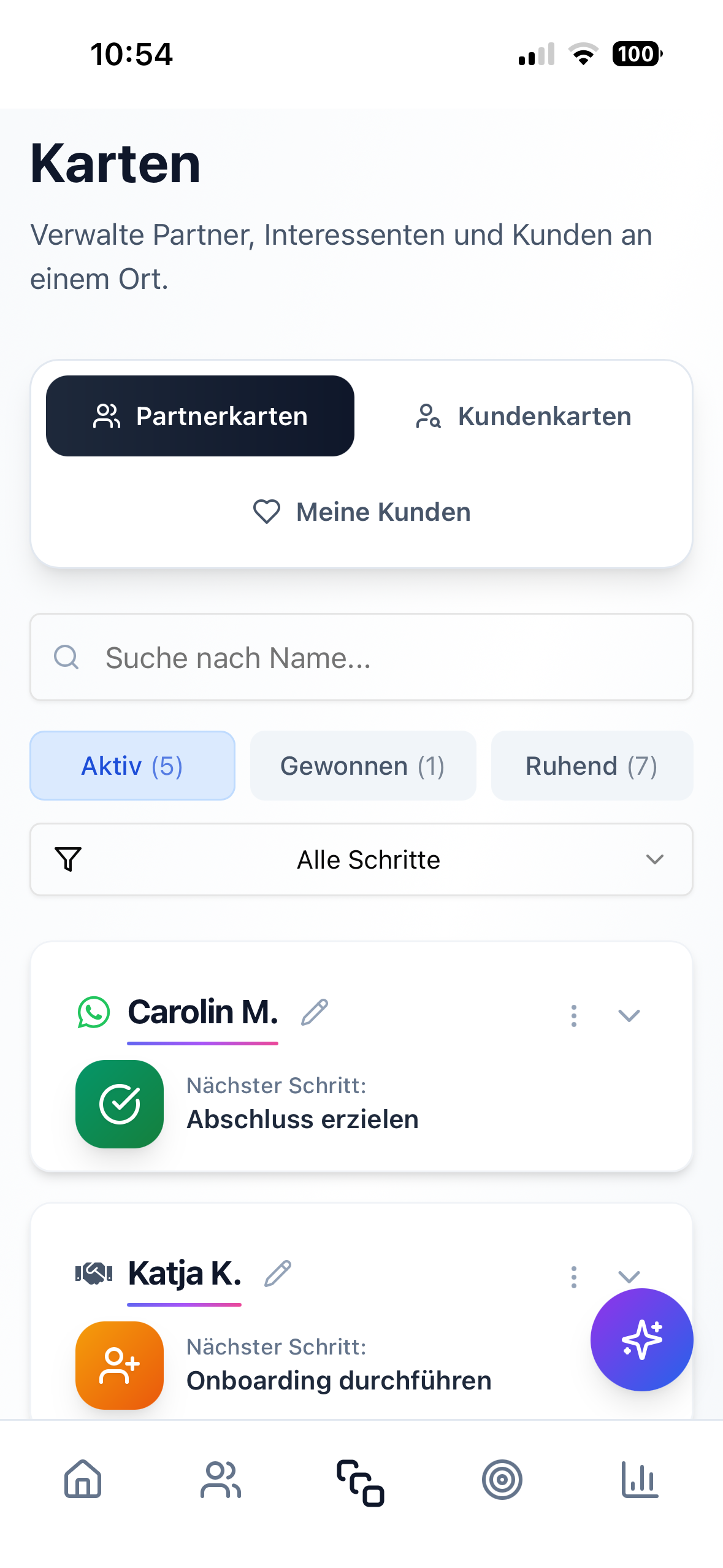 Deine Kontakte. Dein nächster Schritt.