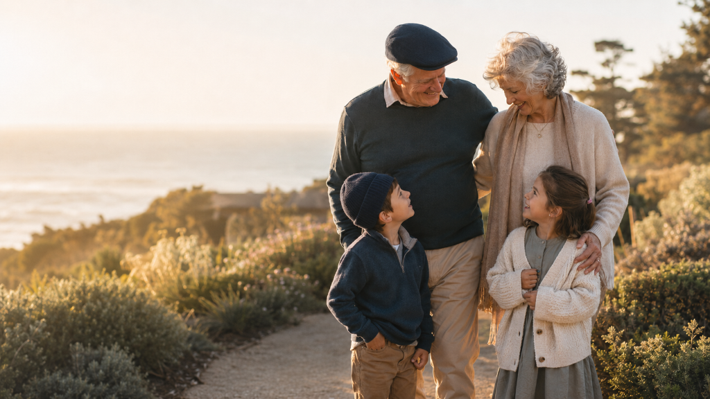 A multi-generational family on the Central Coast