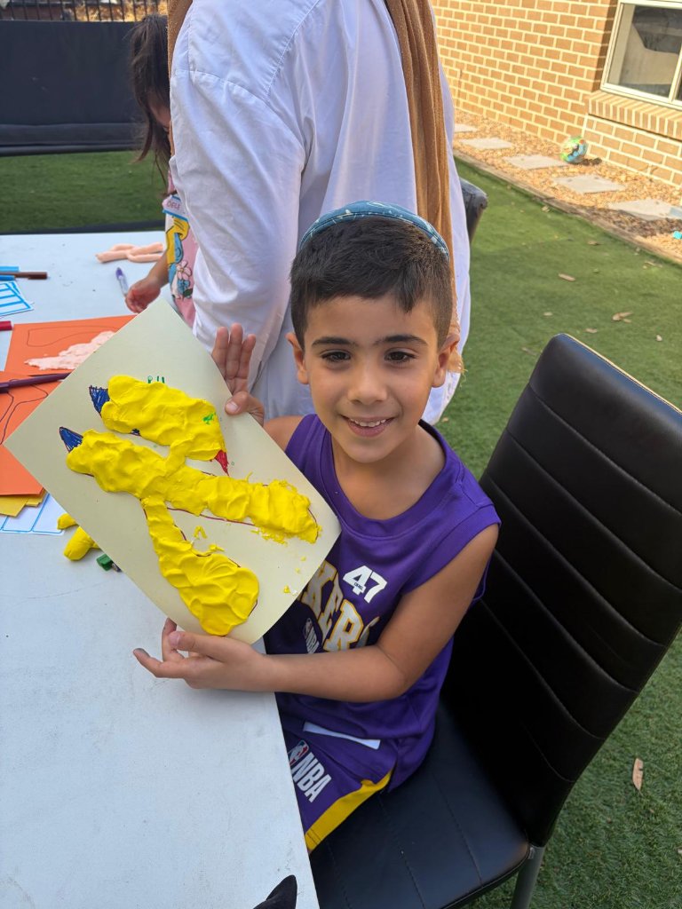 Young artist at work