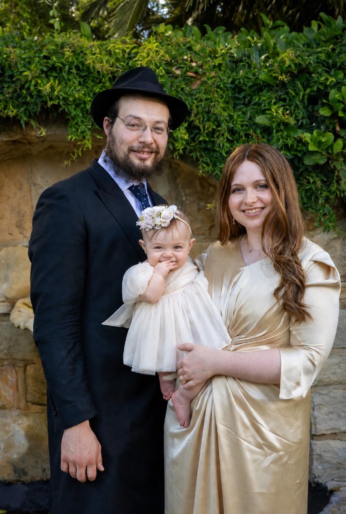 Rabbi Nossi Kornhauser and family