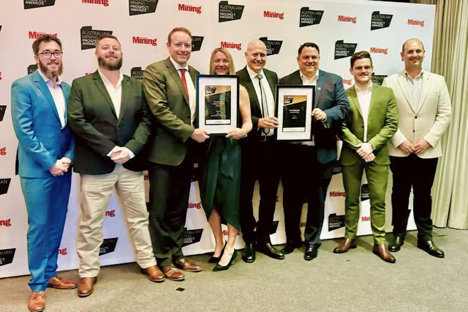 GUMA team with two awards at the Australian Mining Prospect Awards