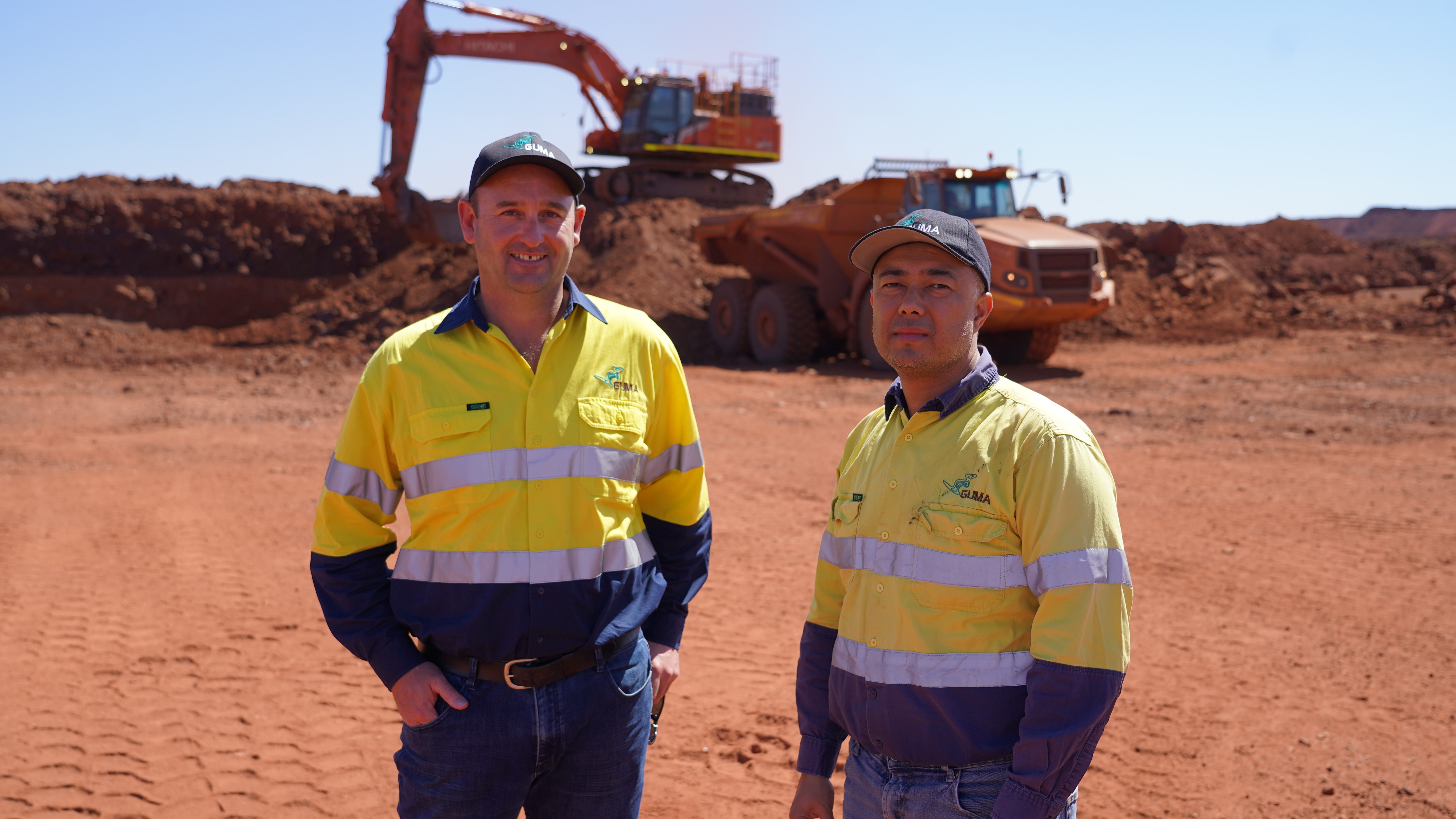 GUMA crew on site with mining fleet