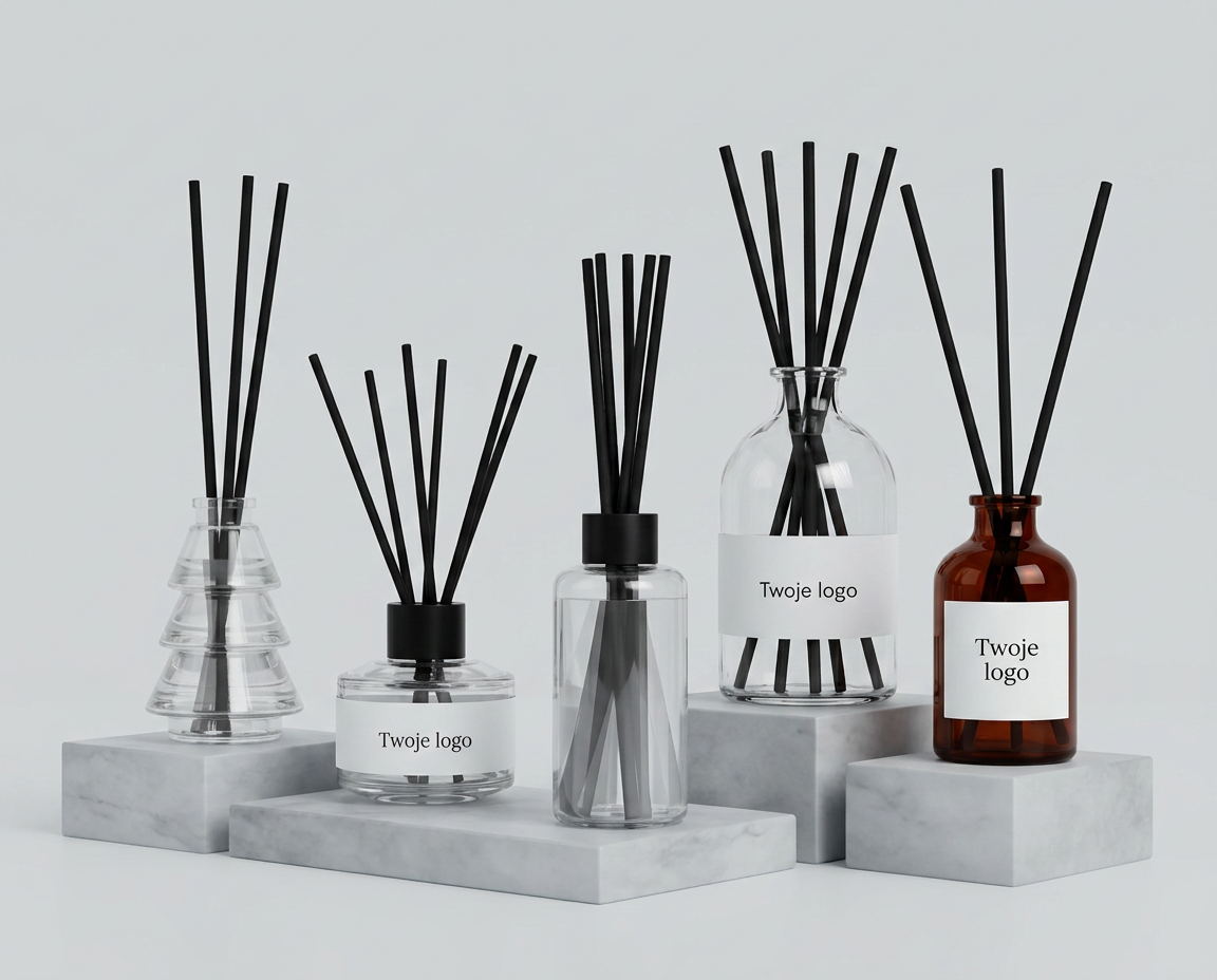 Dyfuzory zapachowe private label produkowane przez NOWE S.A. dla sieci handlowych i marek B2B