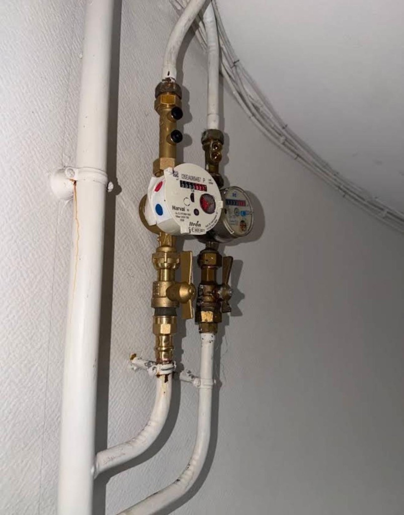 Remplacement de compteur d'eau et vannes d'arrêt (Itron Narval) — Olivier Plomberie à Chelles (Seine-et-Marne)