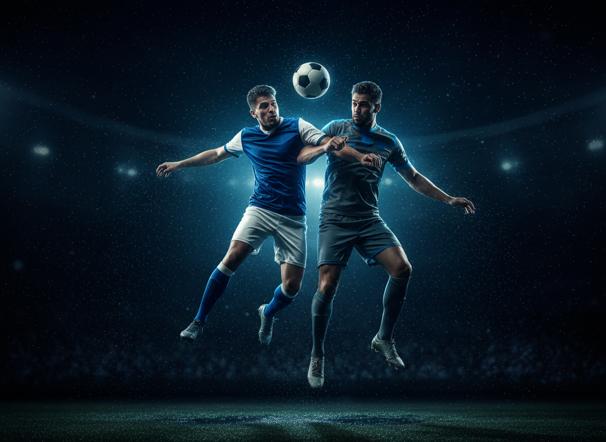 Football match action