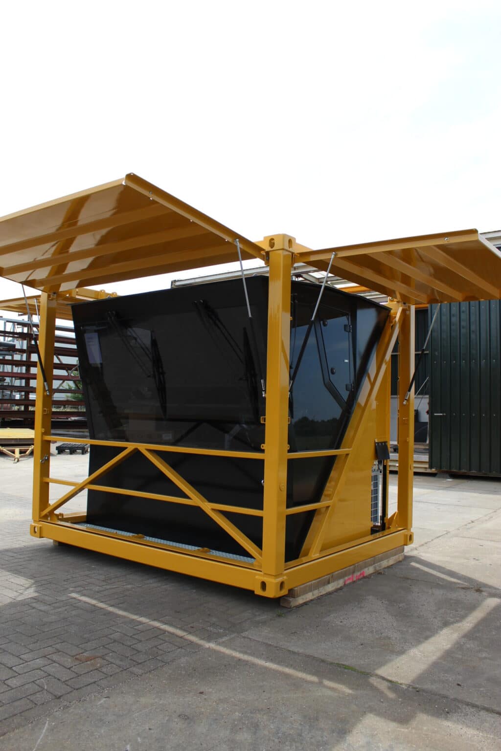 Montage van een constructieproject op locatie