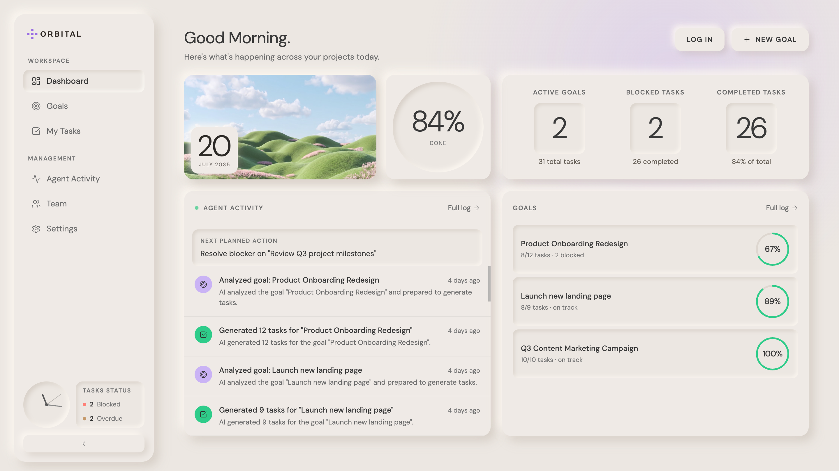 Project Management  template preview