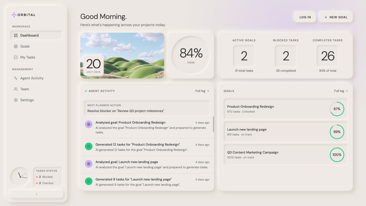 Project Management  template preview