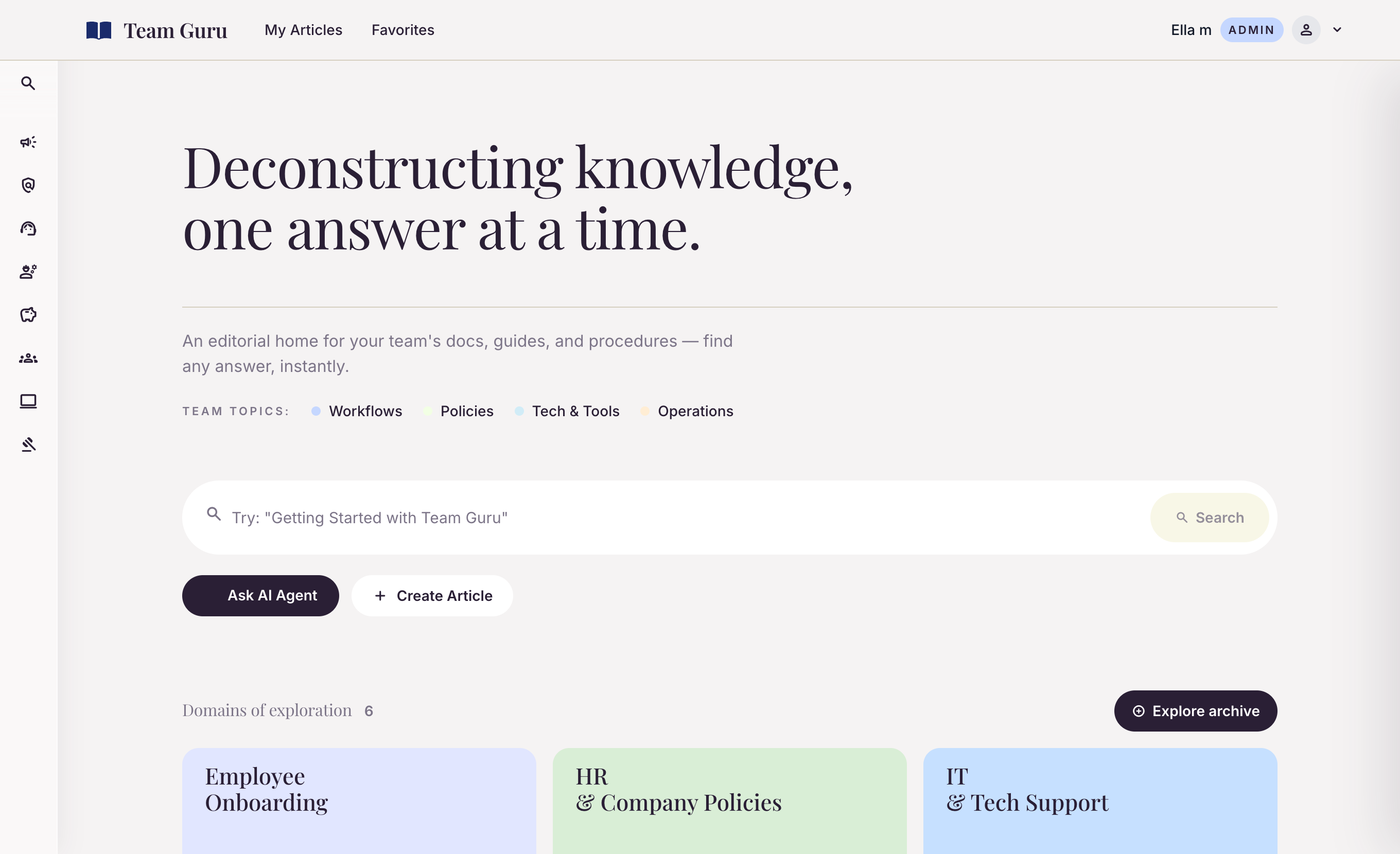 Knowledge Hub   template preview